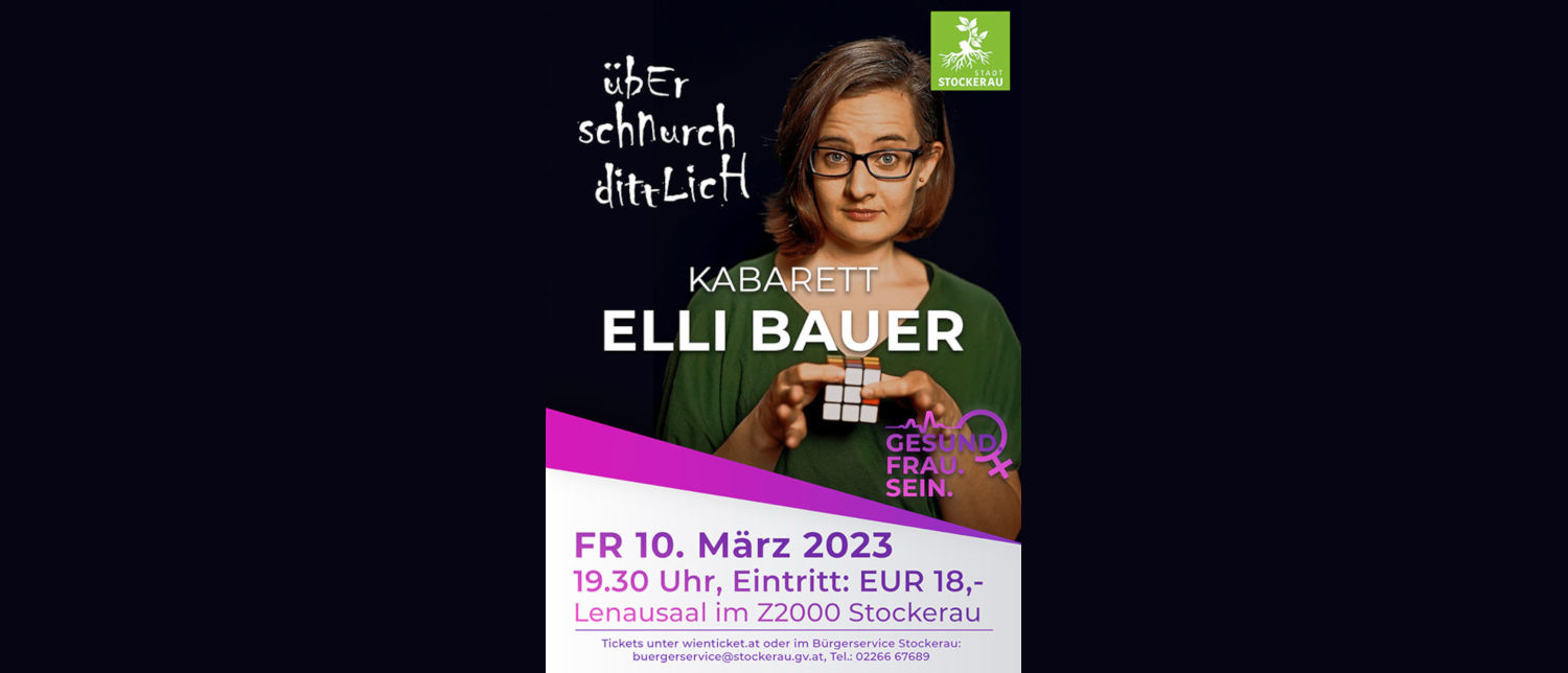 Elli Bauer Plakat © Bürgerservice Stockerau